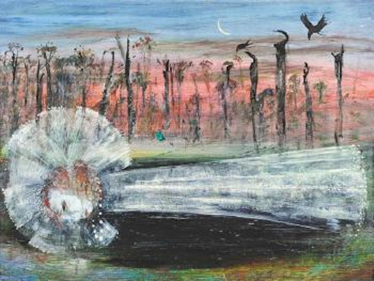 Bride in the Moonlight (Bride Turning into a Windmill) by Arthur Merric Bloomfield Boyd