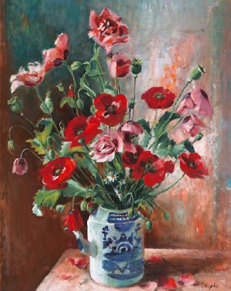 Untitled (Still Life with Poppies and Daisies) by Margaret Hannah Olley