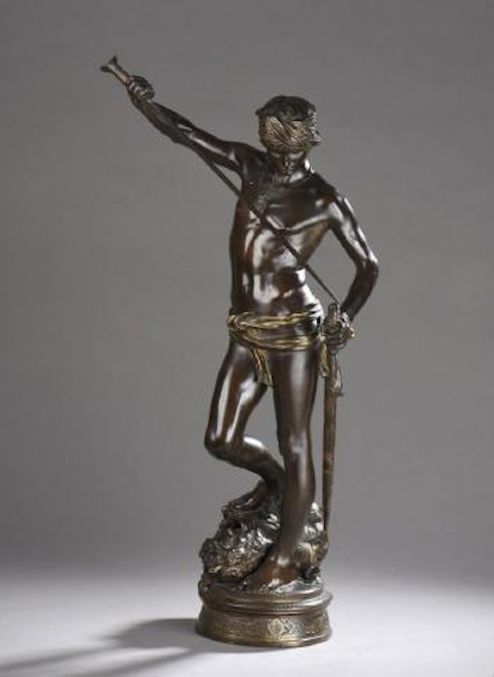 David Vainqueur de Goliath by Marius Jean Antonin Mercie