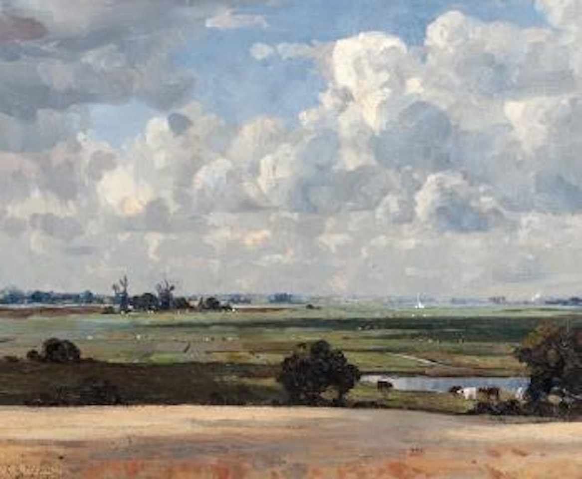 St Olaves Marsh, an East Anglian Landscape by Campbell Mellon