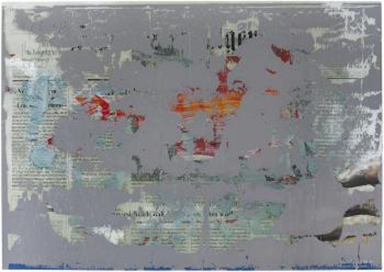 FAZ-Übermalung, 2002 by Gerhard Richter