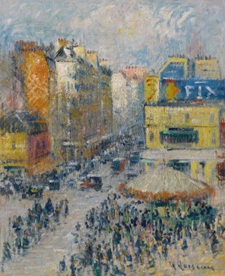 La Rue Du Clignancourt, Paris by Gustave Loiseau