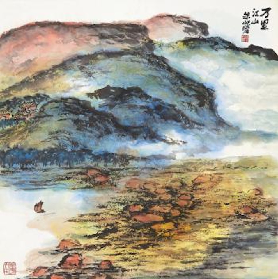 Landscape by Zhu Qizhan
