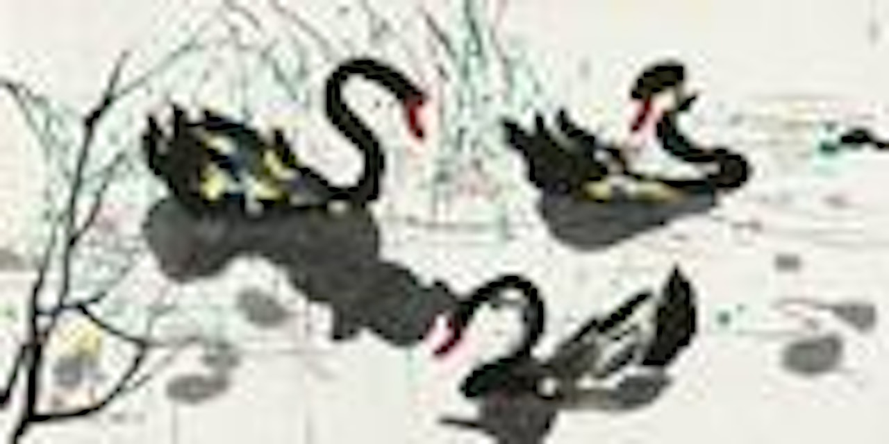 Black Swans by Wu Guanzhong
