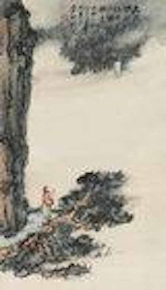 Viewing the boat by Zhang Daqian