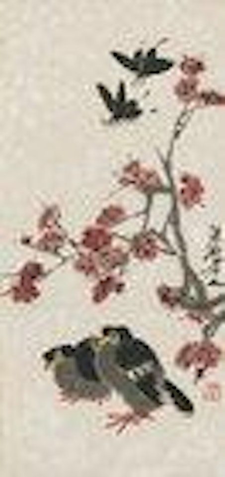 Flower and butterflies by Qi Baishi