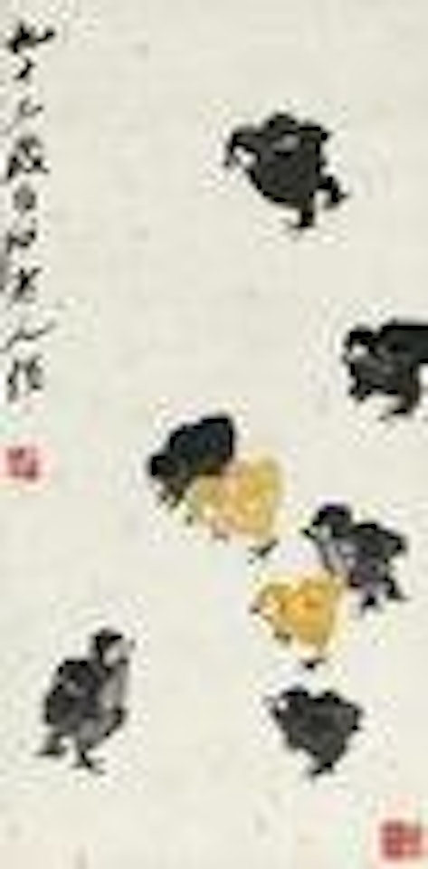 Chicks by Qi Baishi