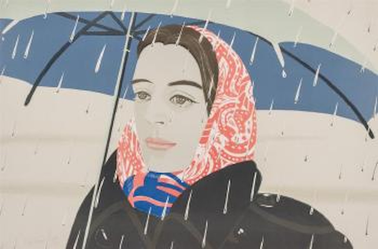 Blue umbrella #1 by Alex Katz