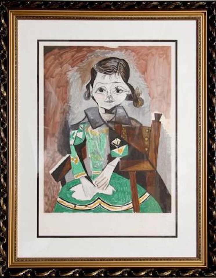 Petite Fille a la Robe Verte (Paloma Picasso) by Pablo Picasso