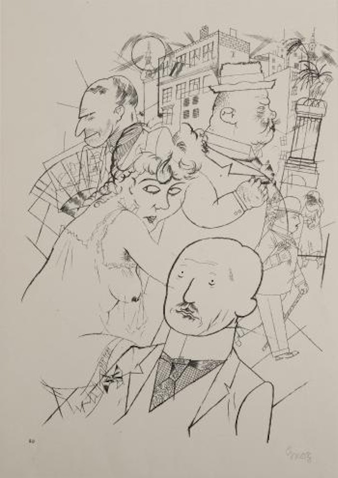 Dr. Huelsenbeck am Ende by George Grosz