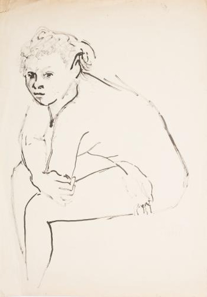 Donna seduta [Seated woman] by Giuseppe Capogrossi