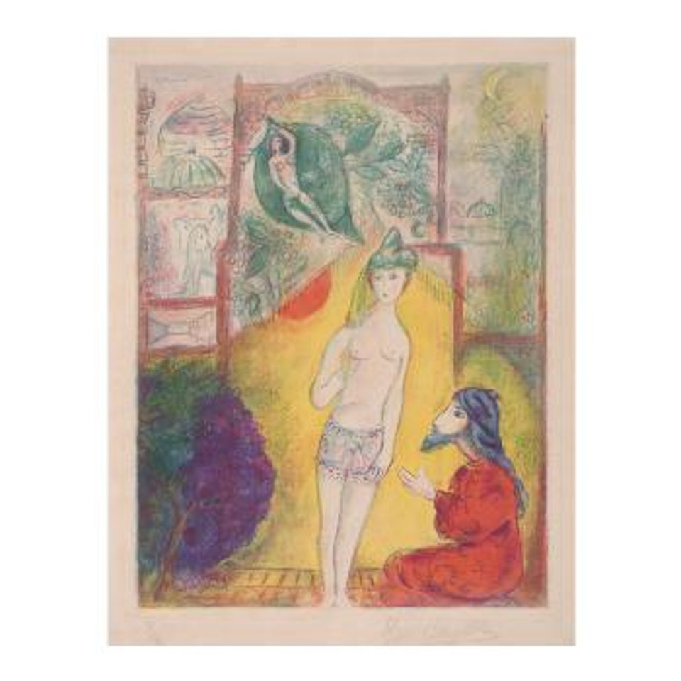 De la serie four tales from the arabian nights by Marc Chagall