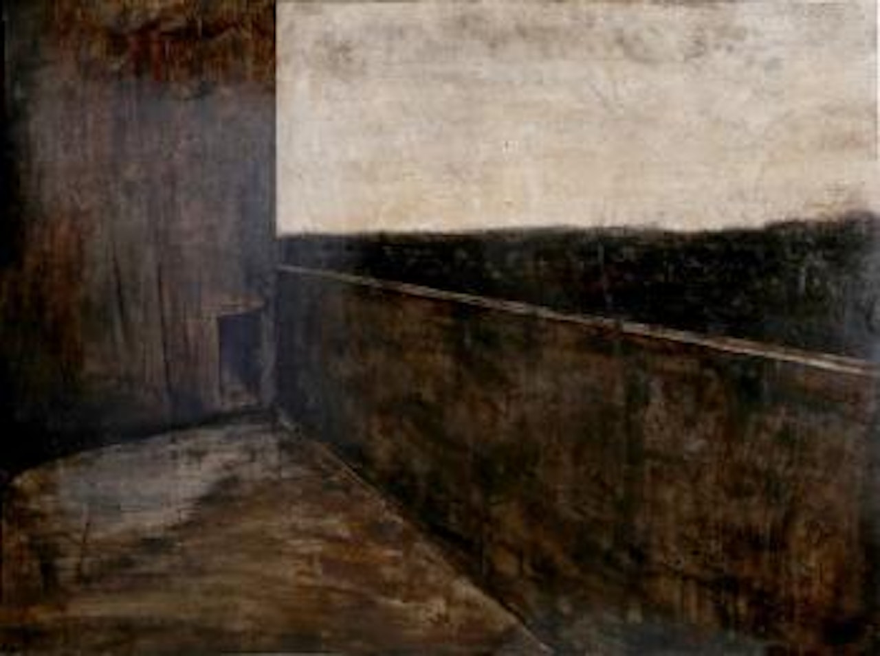 Untitled - Building backyard by Joan Nelson