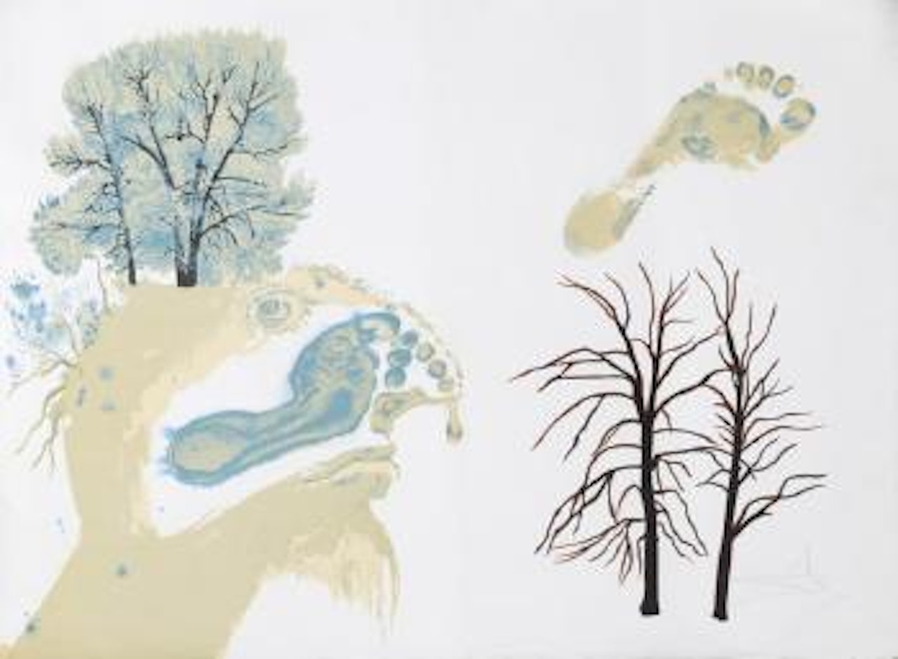 Winter from the seasons by Salvador Dali