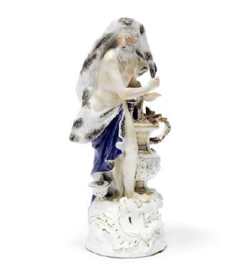A Good Allegorical Figure of Winter by Johann Joachim Kandler by Johann Joachim Kändler