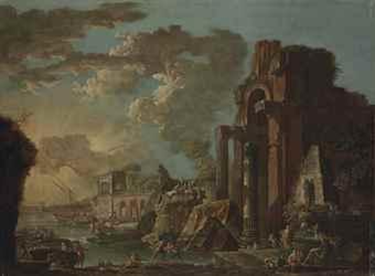 Paysage avec des ruines by Carlo Bonavia