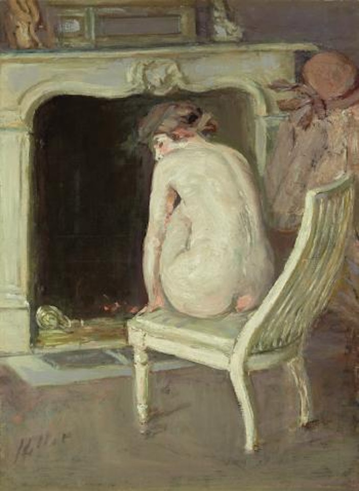 Femme Nu Se Chauffant by Paul César Helleu