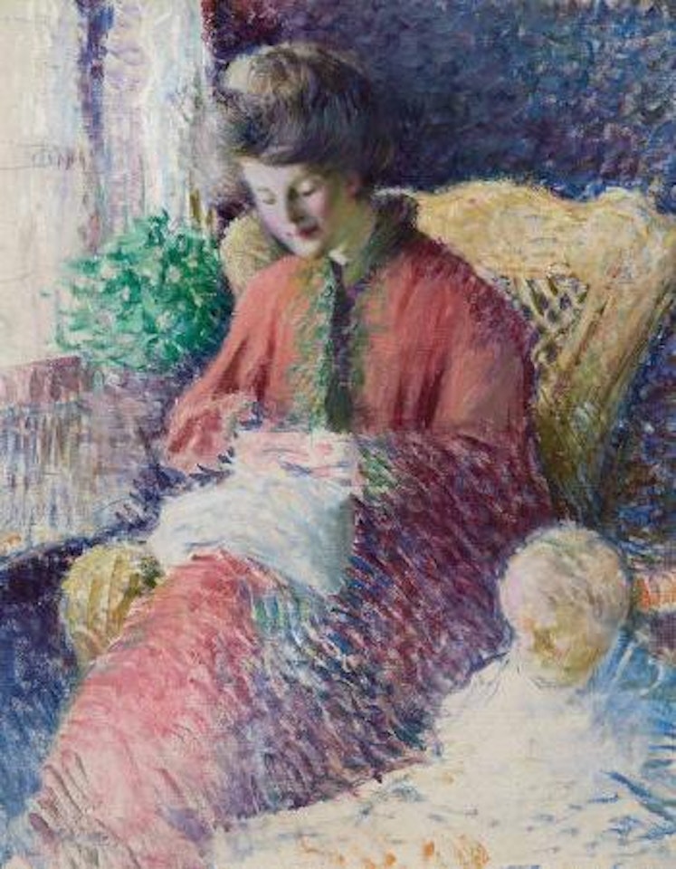 Sewing by Edmund William Greacen