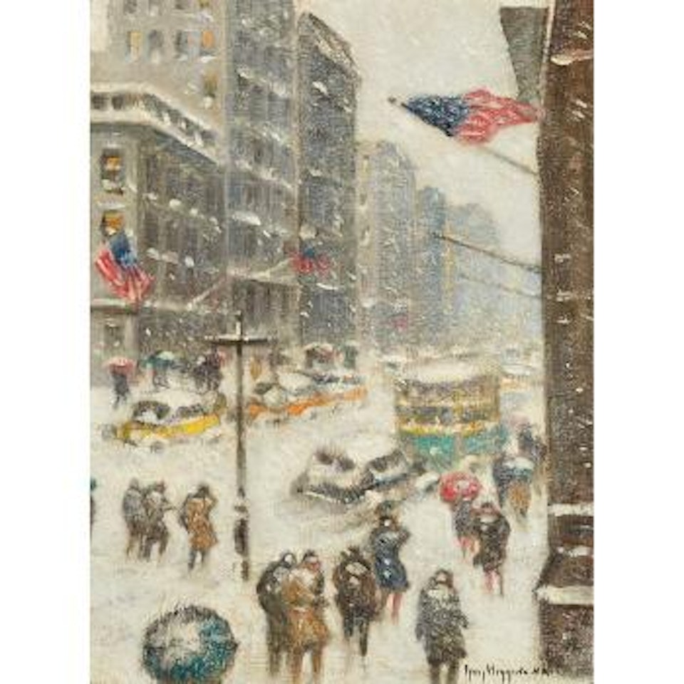 Fifth Avenue in the Snow by Guy Carleton Wiggins