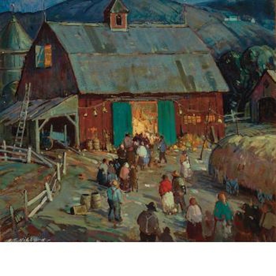 Barn Dance at Night by Aldro Thompson Hibbard