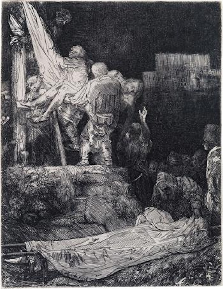 The Descent from the Cross by Torchlight by Attributed to Rembrandt Harmensz van Rijn