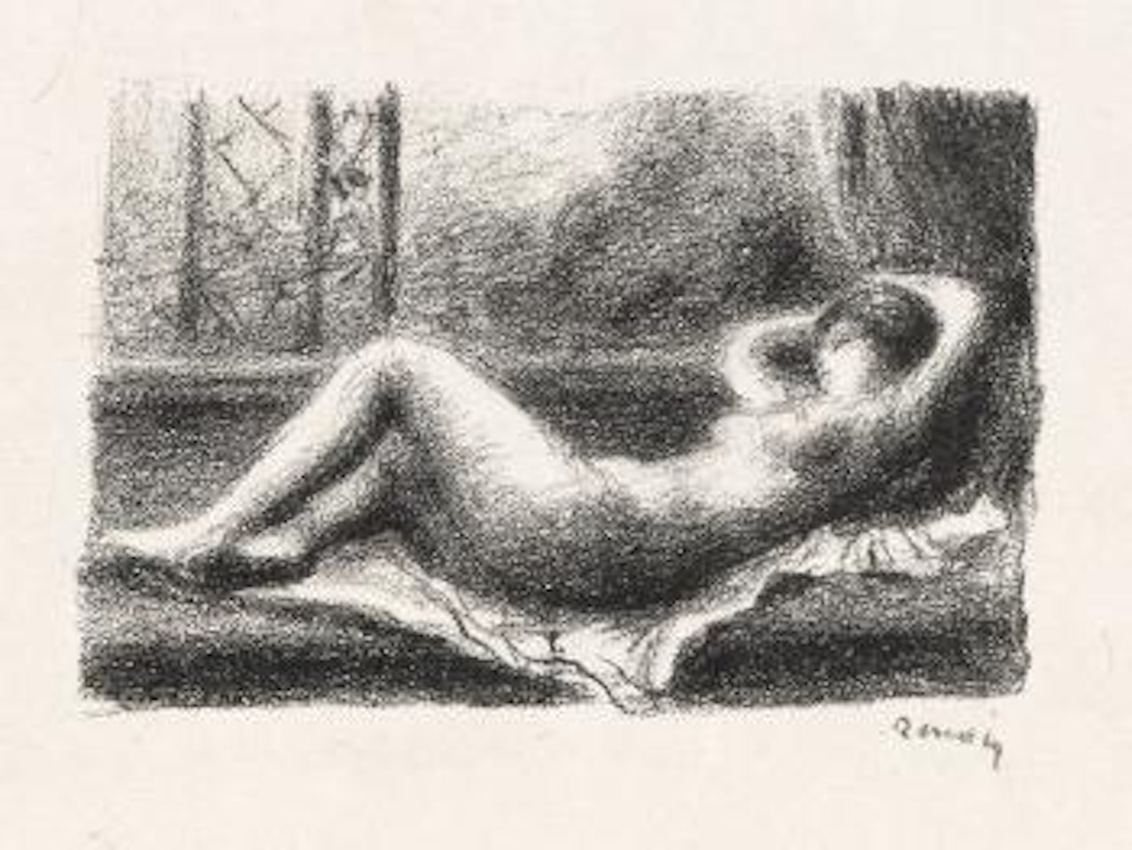 Odalisque by Pierre-Auguste Renoir