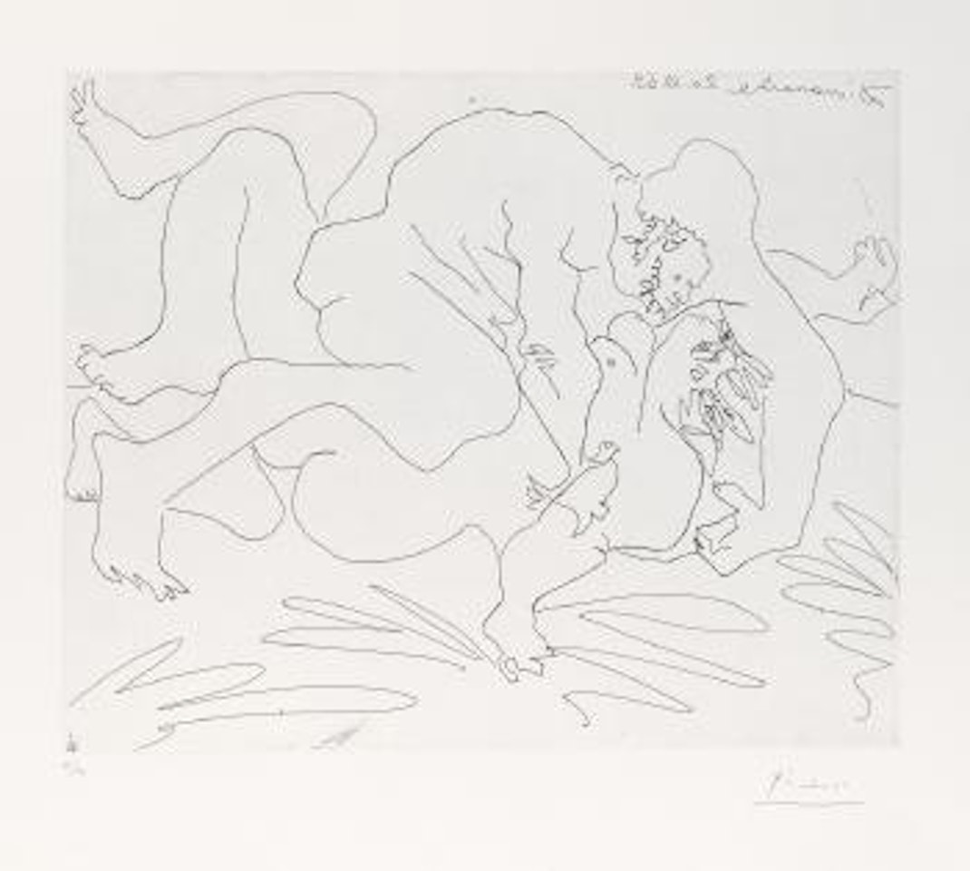 L'Étreinte, V by Pablo Picasso