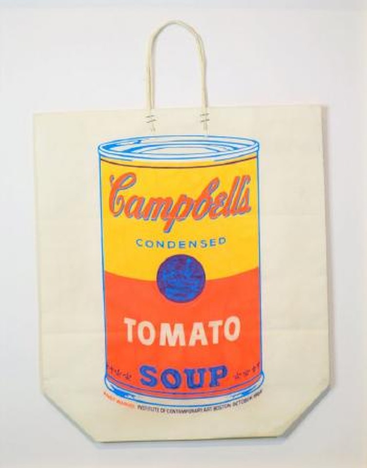 Campbell’s Soup can shopping bag by Andy Warhol