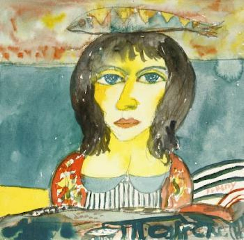 Woman with fish by John Bellany