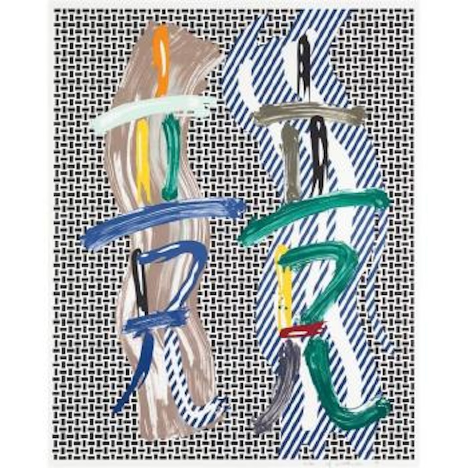 Brushstroke contest by Roy Lichtenstein