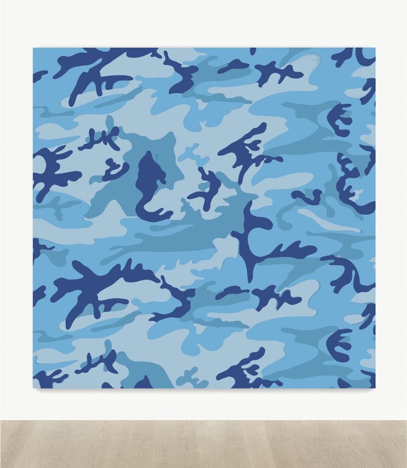 CAMOUFLAGE (BLUE) by Andy Warhol