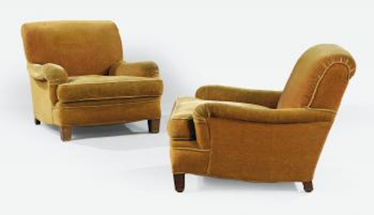 Paire de fauteuils by Jean-Michel Frank