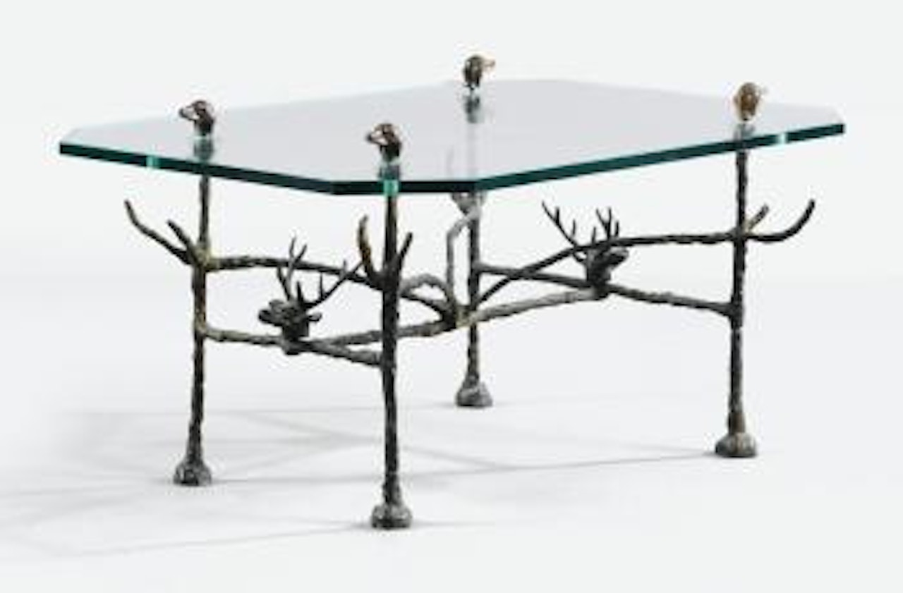 Table aux cerfs et aux chiens by Diego Giacometti