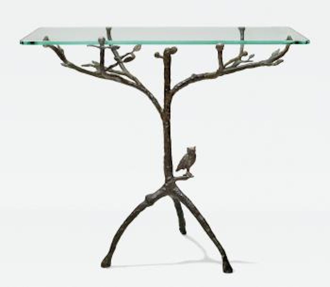 Guéridon-arbre au hibou by Diego Giacometti