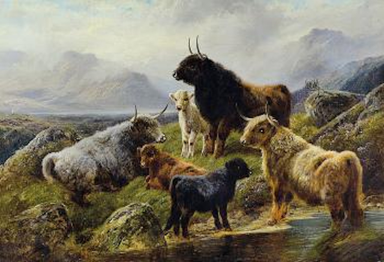 Paesaggio con bufali by Thomas Sidney Cooper