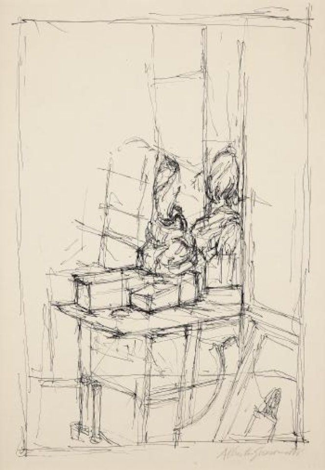 Vue de l'atelier de l'artiste by Alberto Giacometti