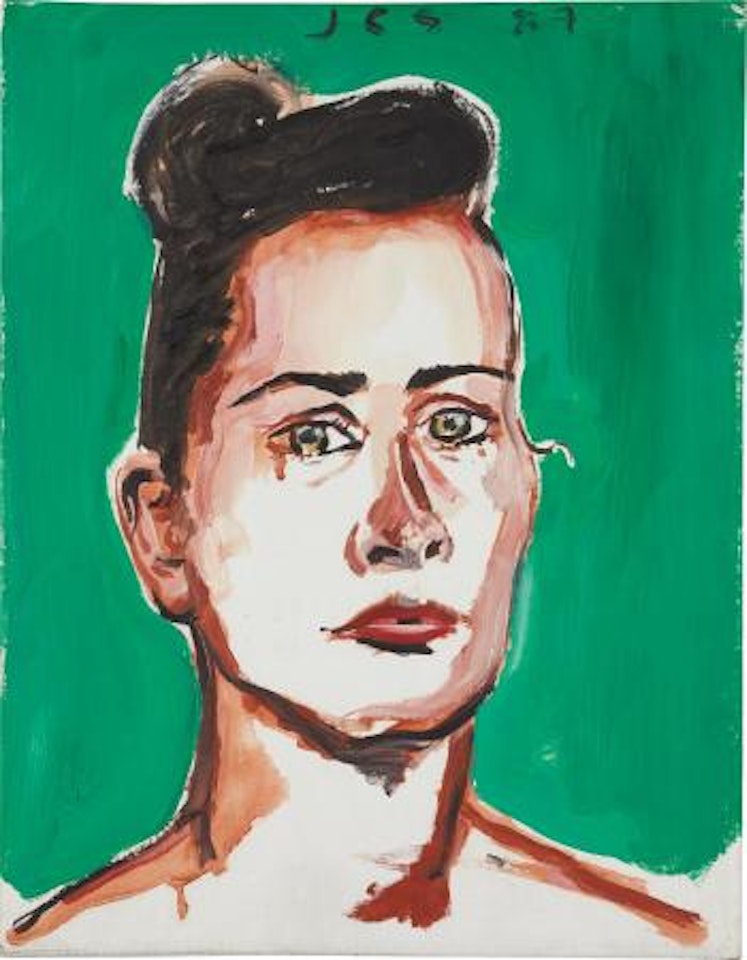 Portrait of Pat Hearn by Julian Schnabel
