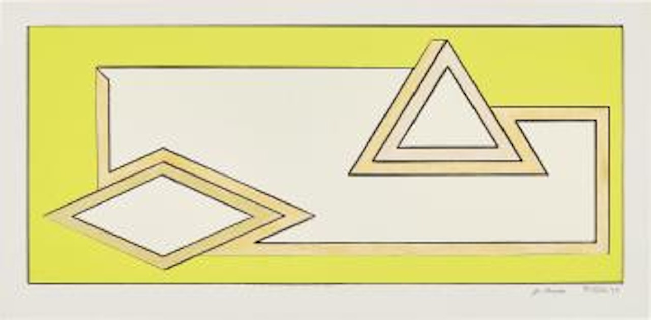 Untitled (Study for Stacks) by Frank Stella