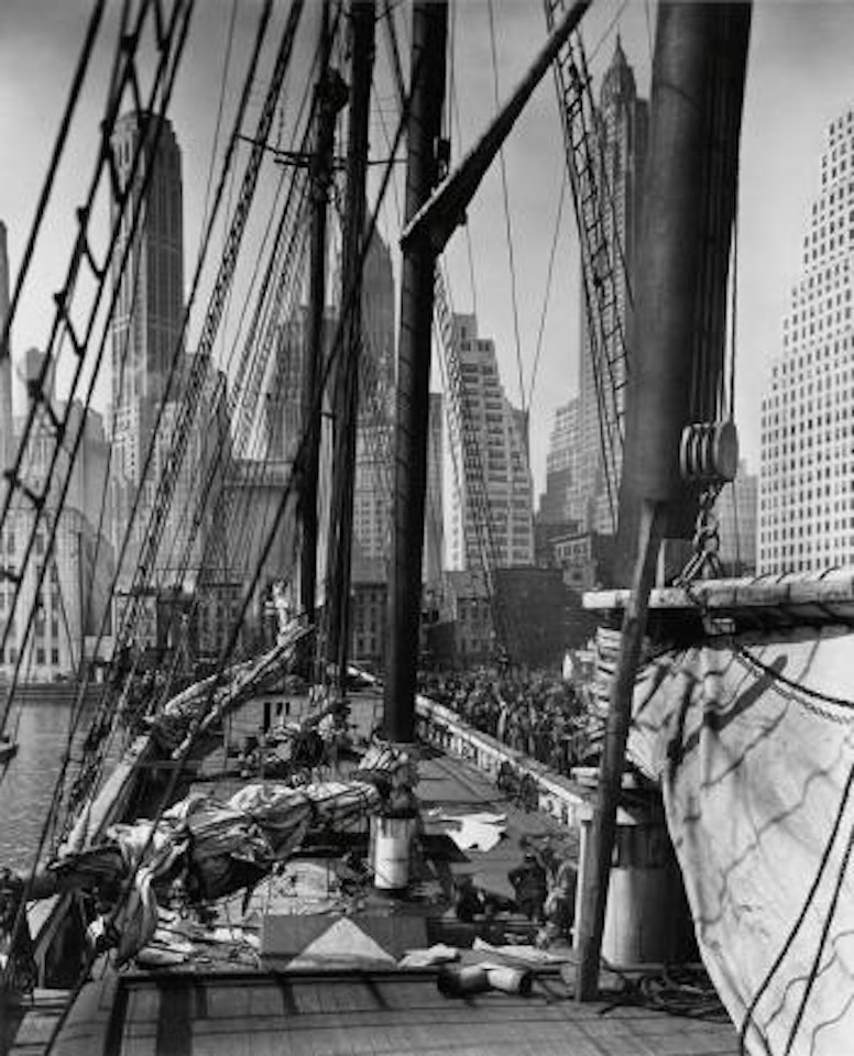 Theoline, Pier 11, east river, Manhattan, New York by Berenice Abbott