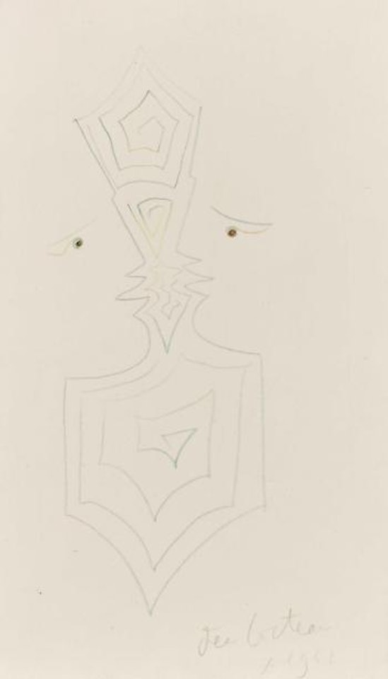 Entre-profils aux arabesques by Jean Cocteau