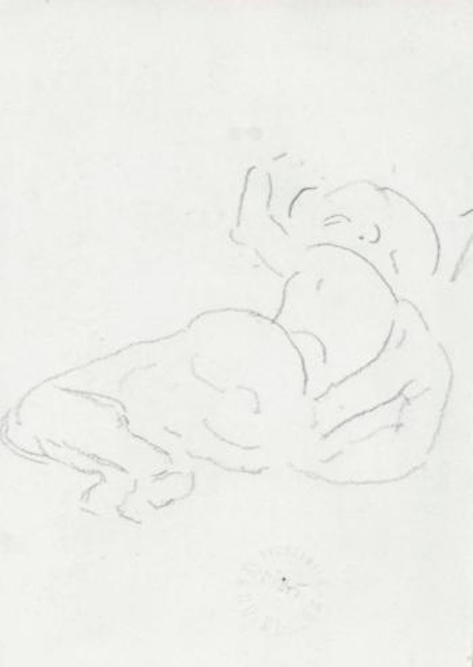 Studie zu 'Liebe' by Ferdinand Hodler