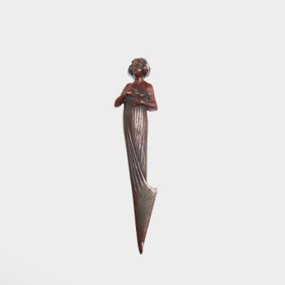 'Girl' paper knife by Gustav Gurschner