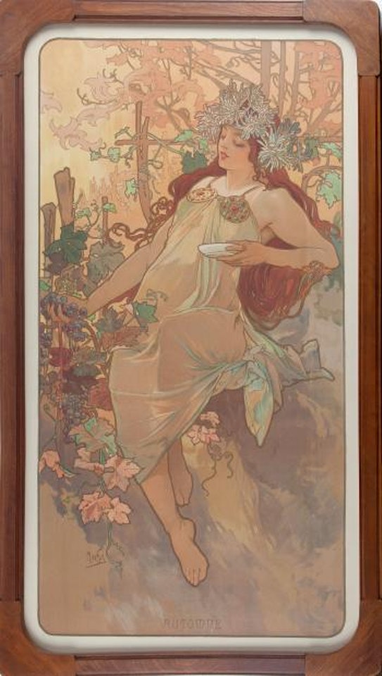 'L'Automne' from the 'Four Seasons' by Alphonse Mucha