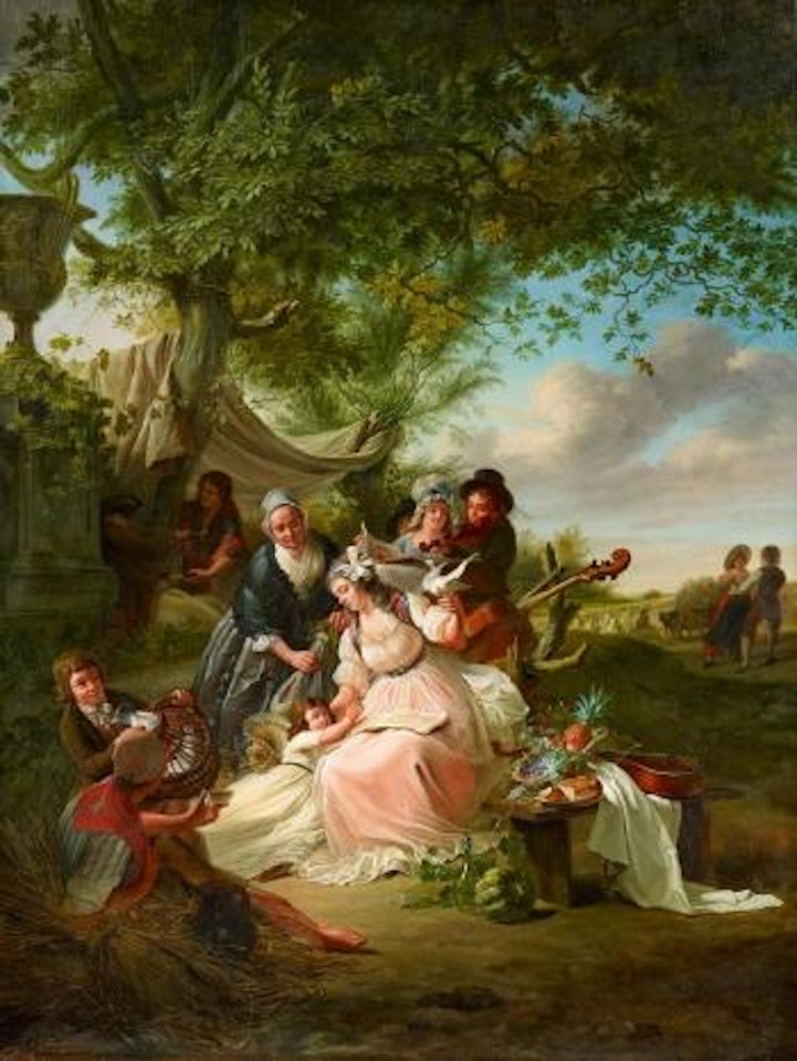 The Rural Concert by Louis Leopold Boilly by Louis-Leopold Boilly