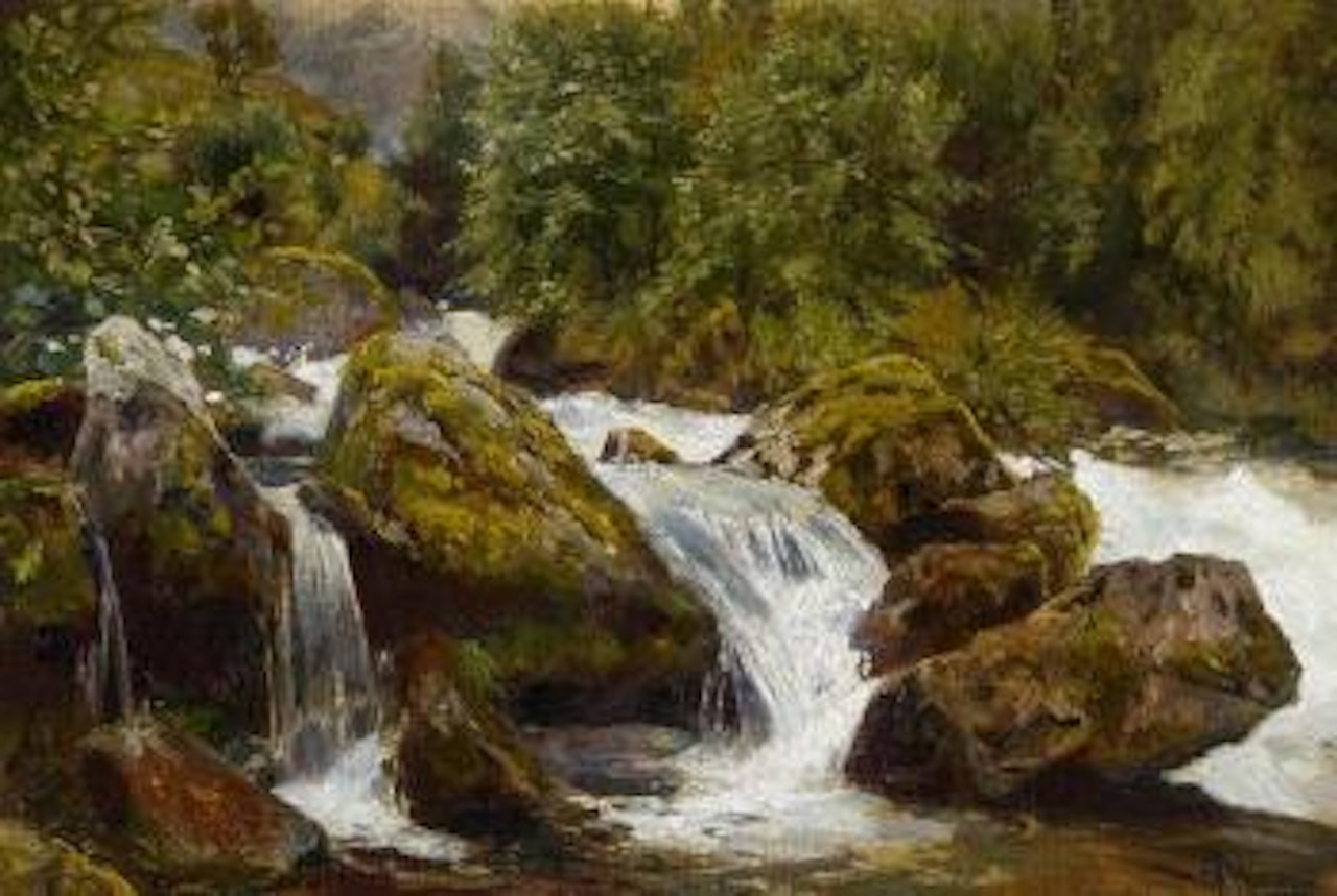 Whitewater in the Giant Mountains by Walter Moras