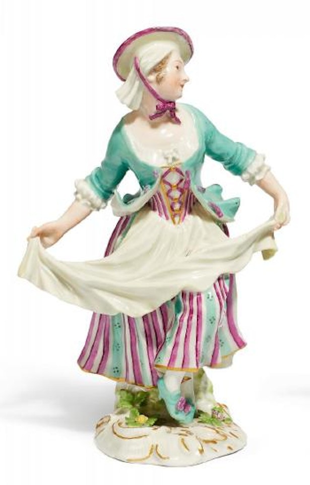 A Dancing Tyrol Woman by Johann Joachim Kandler by Johann Joachim Kändler