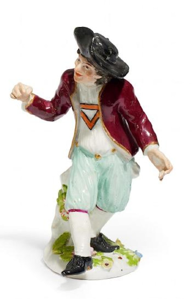 A Dancing Farmer by Johann Joachim Kandler by Johann Joachim Kändler