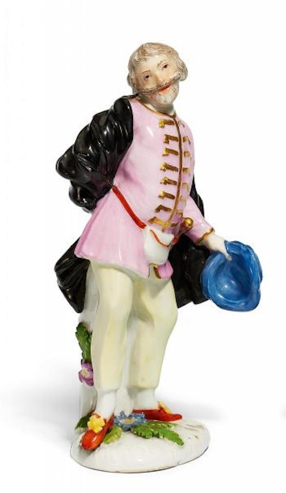 Figure of Scapin from The Commedia Dell'Arte by Johann Joachim Kandler  by Meissen by Johann Joachim Kändler