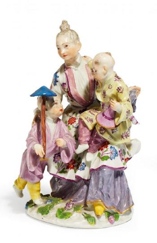 A Female Japanese with Two Children by Johann Joachim Kandler by Johann Joachim Kändler