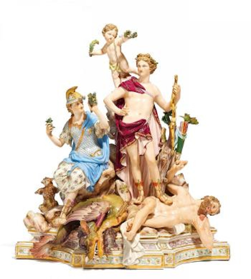 Apollo and Minerva by Johann Joachim Kandler by Johann Joachim Kändler